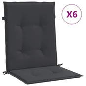 vidaXL vidaXL Blazine za vrtne stole 6 kosov črne 100x50x3 cm oxford tkanina, (20623401)