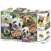 Prime 3D Super puzzle Medvedi 500 delova 61x46cm Selfi 10371