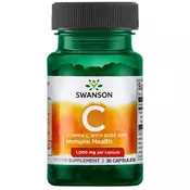 Swanson – Vitamin C 1000 z divjo vrtnico, 30 kapsul