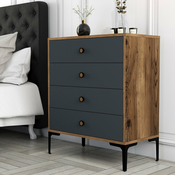 HANAH HOME Komoda Lizbon 536 Walnut Anthracite