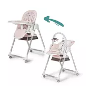 KINDERKRAFT Jedilni stol Lastree Pink