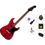 Fender Squier Paranormal Strat-O-Sonic Standard SET Crimson Red Transparent Električna kitara