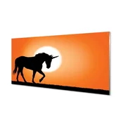 tulup.si Slika na akrilnem steklu Sunset unicorn 120x60 cm 4 obešalnika