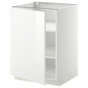 METOD Podni element s policama, bela/Ringhult bela, 60x60 cm