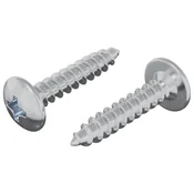Vidaxl Žebelj s samočrtnim navojem 2 szt. Cinkano 4 x 20 mm Jeklo