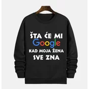 MAFIMI Muški duks Šta ce mi Google, Crni