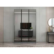 Hanah Home ormar sa reflektujucim staklom Nisa 20627, 135 cm, antracit