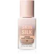 Makeup Revolution Skin Silk Serum Foundation lahki tekoči puder s posvetlitvenim učinkom odtenek F3 23 ml