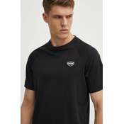 Pamucna majica Hummel hmlLGC KAI REGULAR HEAVY T-SHIRT za muškarce, boja: crna, s aplikacijom, 223989