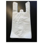 Plastična vrečka, bela, 19x8x39 cm, 500 kosov