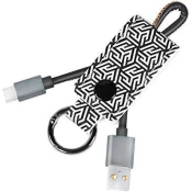 LOGILINK LogiLink CU0164 - kabel USB 3.2, USB-C/M do USB-A/M, obeski za ključe, sivi, 0,22 m LogiLink USB kabel USB 2.0 USB-C vtič, USB-A vtič 0.22 m črna CU01, (20417119)