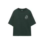 Pull&Bear Majica LOS ANGELES  zlato-rumena / temno zelena