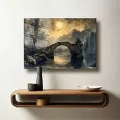 Wallity Dekorativna slika na kaljenom staklu, 60x90cm, Šarena