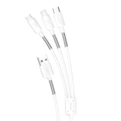 DUDAO kabel 3v1 4A 1,2m L8S bel
