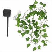 Netscroll Dekorativni trak z zelenjem in 50 solarnimi lučkami, LeafLights