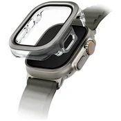 UNIQ Ovitek za Apple Watch Ultra 49mm UNIQ Voute iz kaljenega stekla, srebrn