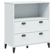 Vidaxl Knjižna omara VIKEN bela 80x40x90 cm inženirski les
