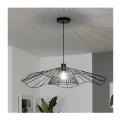 Brilagi - LED luster na sajli CERIA WIRE 1xE27/40W/230V precnik 80 cm crna