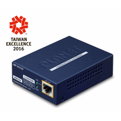 PLANET LRP-101UH mrežni prekidac Podrška za napajanje putem Etherneta (PoE) Plavo