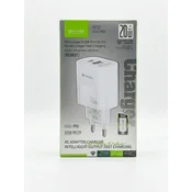 Bavin punjac 20W PD Usb A/Type C + kabl C-C PC963Y-CC bela ( 90069 )