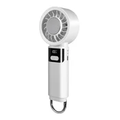 INF Zložljivi mini ventilator — USB polnjen visokohitrostni ročni in namizni ventilator z LED digitalnim zaslonom, načinom hlajenja, tihim delovanjem, (5000286644)
