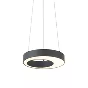 Moderna viseča svetilka črna 35 cm s 3-stopenjskim zatemnjevanjem - Organici