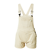 Womens Organic Short Dungaree offwhite raw