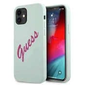 Guess Etui Guess Silicone Vintage za iPhone 12 mini - modro-roza