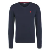 U.S. POLO ASSN. Pulover marine/rdeča