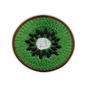 shumee Rezina kivija - zeleno in zdravo sadje - Podloga za likanje/toplotno varjenje - Vezen našitek/značka/emblem
