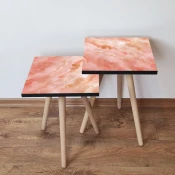 Hanah Home 2SHP218Pomocni stocic, 2 komada, Roze