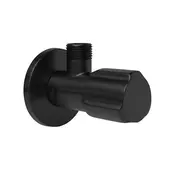 Kotnični ventil 02  1/2 x 3/8 Black