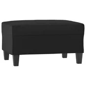 Vidaxl Stolček za noge črn 70x55x41 cm umetno usnje