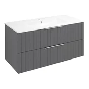 SAPHO CIRASA STRIP luksuzna omara za umivalnik, 99,8x52x46cm, črna eleganca