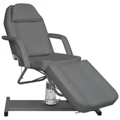 Vidaxl Masažna miza siva 180x62x(87-112) cm