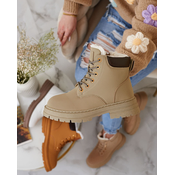 Resti Gray-brown womens insulated trapper boots Radoras