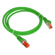 Patch kabel S/FTP kat 6A LSOH 1,0 m zelen ALANTEC