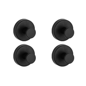 INF Stenske kljuke s priseskom, 4-paket Black, (21654682)