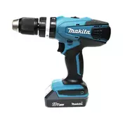 Akumulatorska udarna bušilica - odvrtac Makita HP488DWE; 18V 2x1,5 Ah
