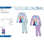 Bombažna pižama Frozen-lila-128