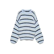 VERO MODA Pulover VMMAYBE kremna/svetlo modra/temno modra
