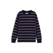 TOMMY HILFIGER Majica mornarska/živo rdeča/bela