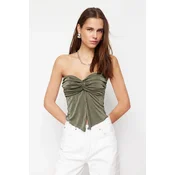 Trendyol Milla Ženska bluza TWOSS24BZ00204, Kaki