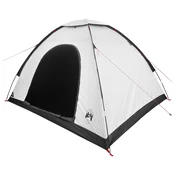 vidaXL Kamperski šotor s streho Bela zatemnitev 275 x 215 x 125 cm