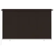 Vidaxl Zunanja rolo senčila 245 (Š) x 140 (V) cm rjava HDPE