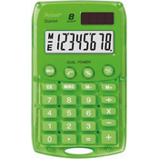 Rebell Kalkulator RE-STARLETG BX, zeleni, džepni, osam znamenki