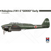 Hobby2000 maketa-miniatura Nakajima J1N1-S Gekko Early • maketa-miniatura 1:72 starodobna letala • Level 3
