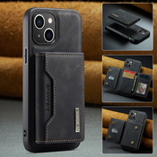 Ovitek za iPhone 14 CaseMe DG.MING MAG z magnetno denarnico in zaščitnim ohišjem za kamero - pulse black