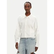 PINKO Srajca Controvento 104594 A2BT Bela Relaxed Fit