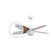 NIAROS PLAFONSKI Ventilator 42 SA TAJMEROM I DALJINSKIM, BELI/DRVO EFEKAT